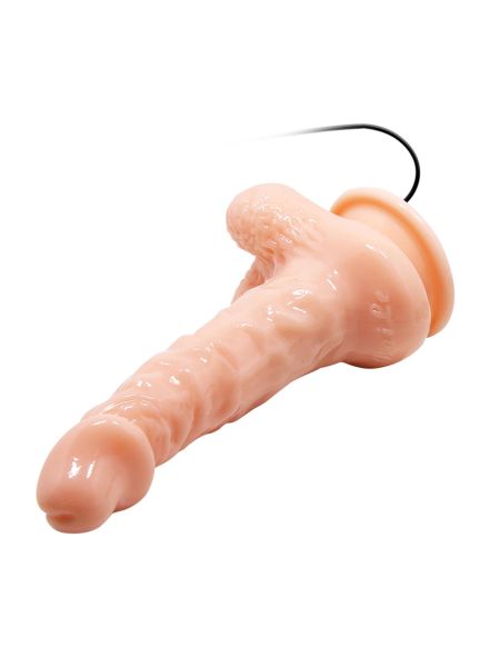 Dildo realistyczne z wibratorem i przyssawką 25 cm - 3