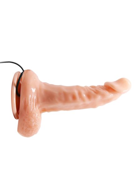 Dildo realistyczne z wibratorem i przyssawką 25 cm - 4