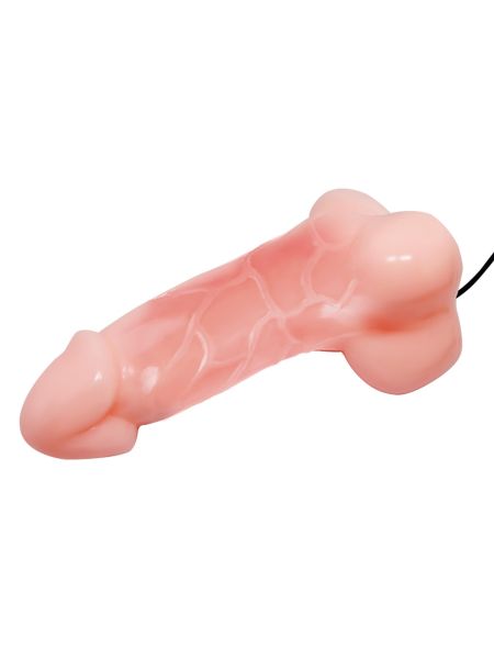 Dildo żylaste do głębokiej penetracji z wibracjami 17 cm - 3