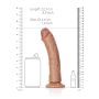 Silikonowe duże żylaste dildo przyssawka 22,5 cm - 8