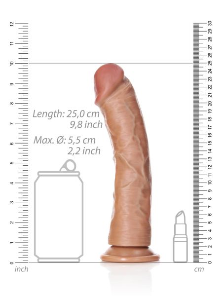 Realistyczne duże żylaste dildo przyssawka 25 cm - 7