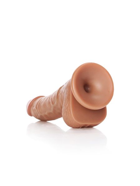 Silikonowe grube żylaste dildo przyssawka 17 cm - 5