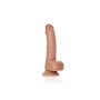 Silikonowe grube żylaste dildo przyssawka 17 cm - 5