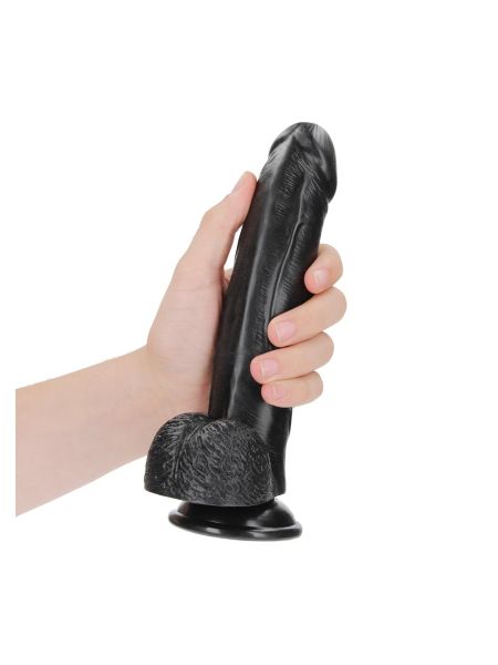 Realistyczne silikonowe żylaste dildo z przyssawką 23 cm - 5