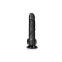 Realistyczne silikonowe żylaste dildo z przyssawką 23 cm - 3