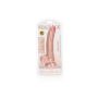 Cieliste silikonowe żylaste dildo przyssawka 23 cm - 2