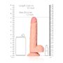 Dildo realistyczne cieliste z przyssawką 23 cm - 8