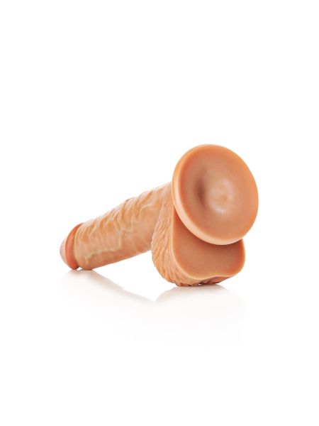 Duże żylaste miękkie dildo z mocną przyssawką 17cm - 5