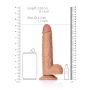 Duże żylaste miękkie dildo z mocną przyssawką 17cm - 8