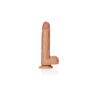 Silikonowy duży żylasty penis dildo przyssawka 25 cm - 5