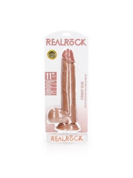 Żylaste dildo duże realistyczne z przyssawką 31 cm