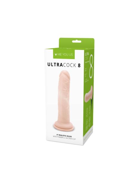 Dildo duże realistyczne z mocną przyssawką 20 cm - 2