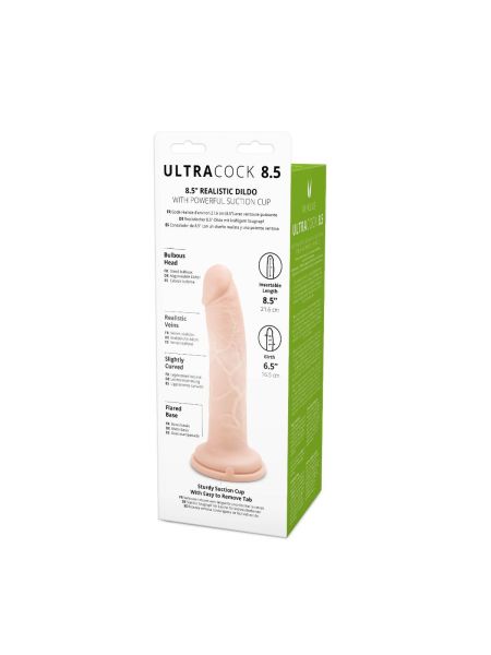 Dildo duże realistyczne z mocną przyssawką 21,5 cm - 5