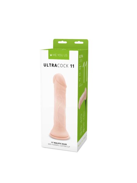 Dildo duże realistyczne z mocną przyssawką 28 cm - 2