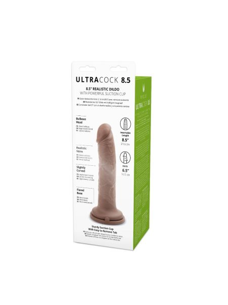 Dildo duże realistyczne z mocną przyssawką 21,5 cm - 5