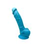 Dildo żylaste wielkie z przyssawką i jądrami 18 cm - 3