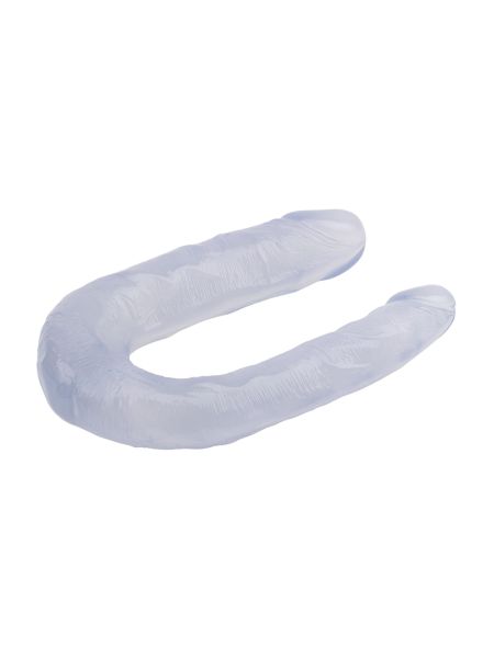 Dildo wygięte białe żylaste sex lesbijski 18 cm - 5