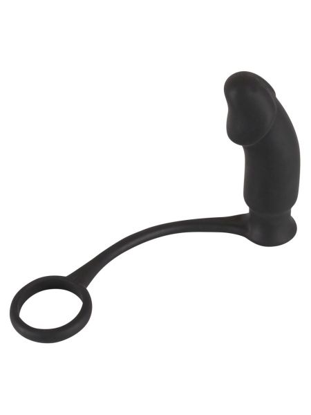 Korek analny wibrujące analne dildo z pierścieniem wtyczka plug - 10