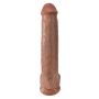 Dildo duży żylasty realistyczny penis z przyssawką 38 cm - 5