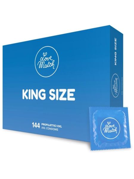 Prezerwatywy Love Match King Szie XXL 144 sztuki