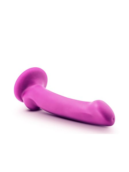 Różowe gładkie silikonowe dildo z przyssawka 16,5 cm - 6