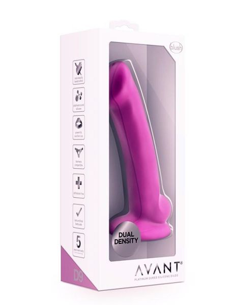 Różowe gładkie silikonowe dildo z przyssawka 16,5 cm