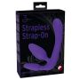 Strap-on potrójne dildo penetracja każdej dziurki - 2