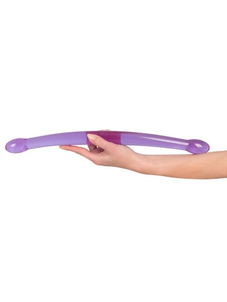 Długie silikonowe giętkie dildo do podwójnej penetracji 44 cm - 8