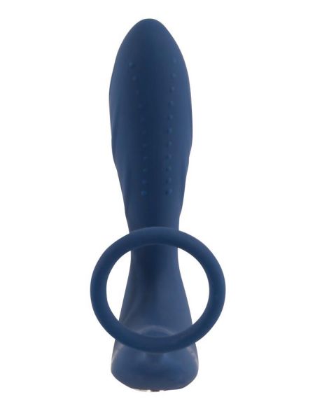 Wibrujące dildo analne ze stymulacja łechtaczki - 7