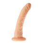 Dildo z przyssawką realistyczny zakrzywiony cielisty penis - 7