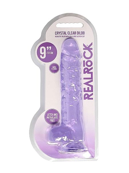 Penis silikonowy grube dildo z mocną przyssawką 25 cm - 2