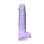 Penis silikonowy grube dildo z mocną przyssawką 25 cm - 5