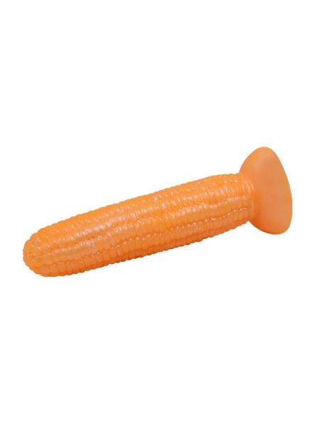 Dildo kolba kukurydzy do zabawy z przyssawką 17 cm - 3