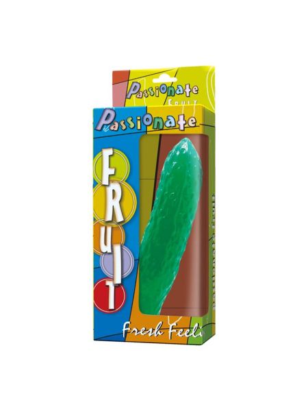 Dildo fikuśny ogórek chropowata tekstura 17 cm - 6