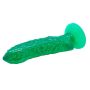 Dildo fikuśny ogórek chropowata tekstura 17 cm - 4