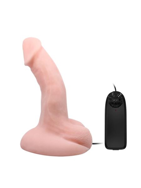 Dildo zakrzywione realistyczny penis z wibracjami 20 cm - 2