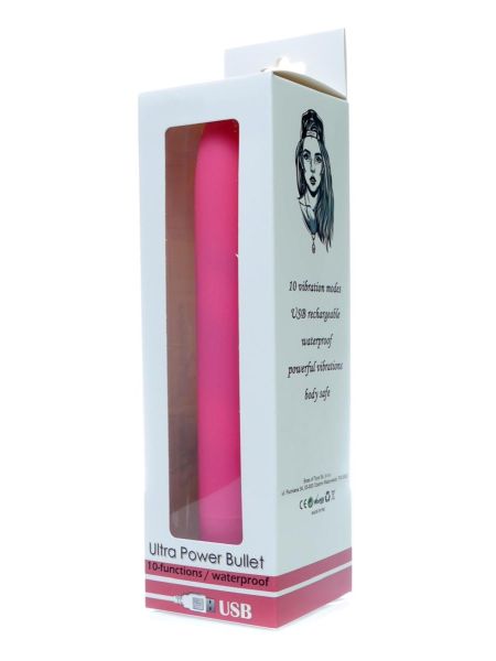 Ultra Power Bullet USB 10 functions Matte Pink - 9