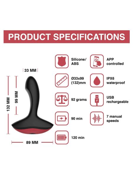 Masażer prostaty Solstice App Prostate Vibrator - 6