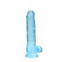 Żylaste dildo gumowe silikonowe z przyssawką 21 cm - 3