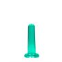 Zielone dildo gładkie z mocną przyssawką 13,5 cm - 5