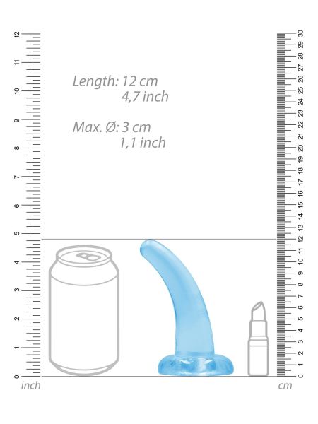 Dildo małe gumowe z mocną przyssawką 11,2 cm - 5