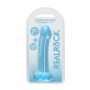 Niebieskie dildo z mocna przyssawka penetracja pochwy i anusa 17 cm - 2