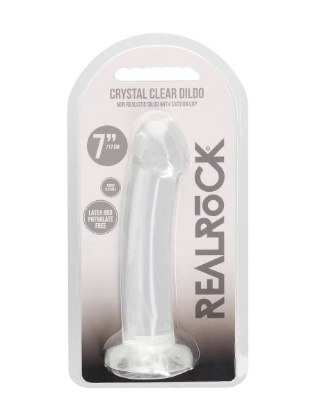 Dildo proste lekko zagięte z przyssawką 16,6 cm