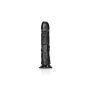 Żylaste czarne dildo z mocną przyssawką 25,5 cm - 3