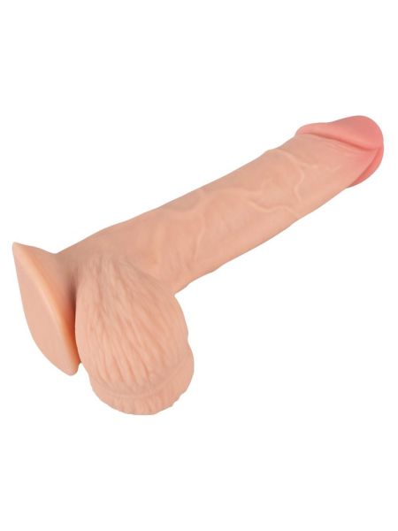 Duży realistyczny żylasty penis z przyssawką 19 cm - 10