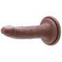 Dildo realistyczny silikonowy penis z przyssawką 18 cm - 4