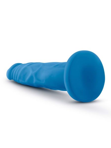 Miękkie silikonowe żylaste dildo z mocną przyssawką - 7