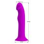 Dildo z przyssawką wibrator analny waginalny 12 trybów pulsacji wibracji - 9