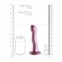 Profilowane różowe dildo do stymulacji punktu G strapon silikonowe 17 cm - 11