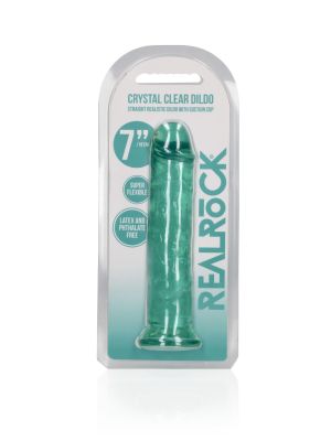Zielone żelowe dildo z przyssawką waginalne i analne 20 cm - image 2